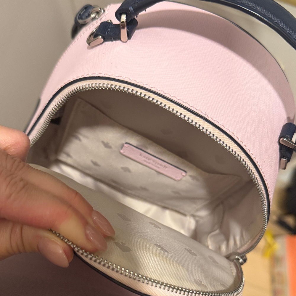 Kate Spade Floral Mini Bag in Pink and Navy - Picture 4 of 5